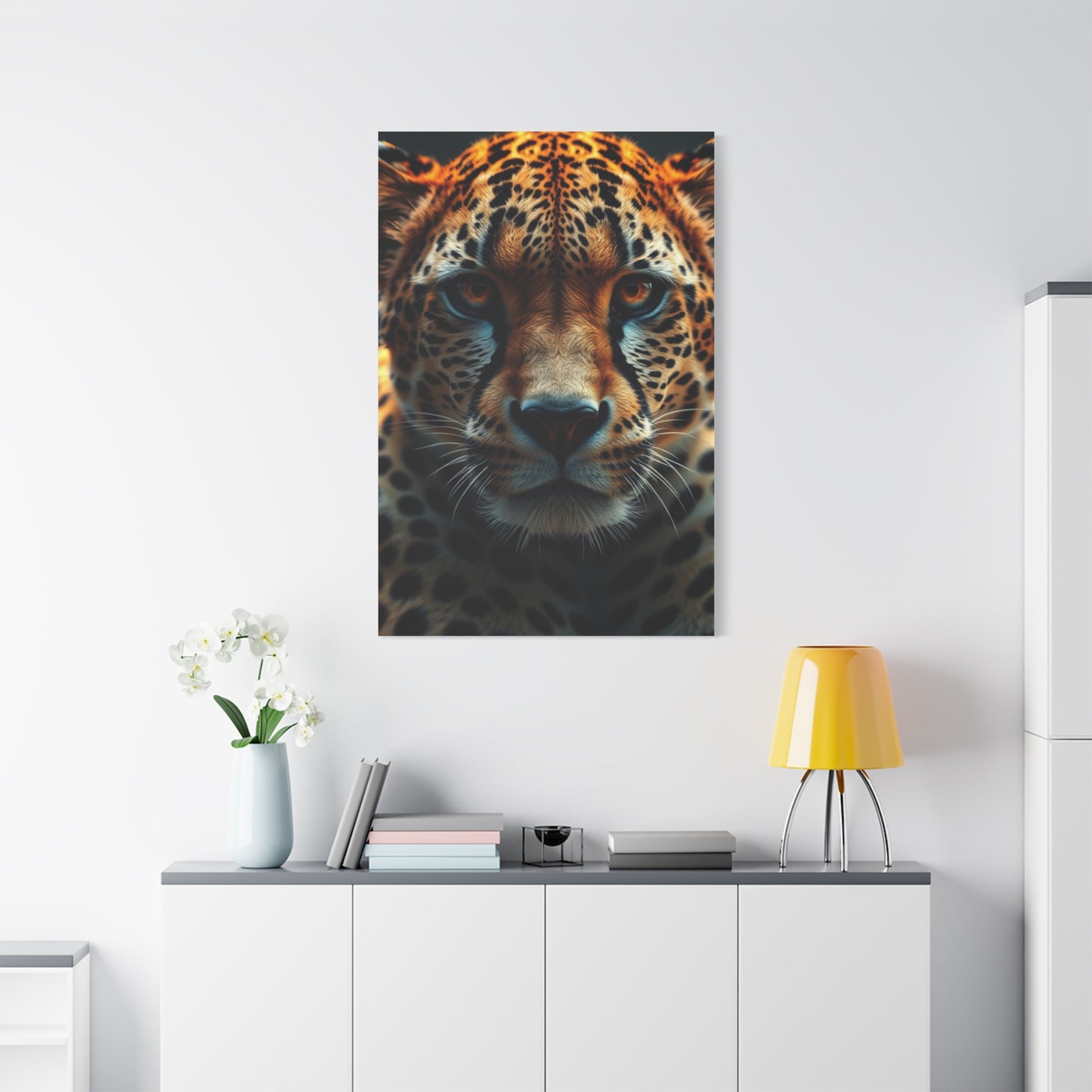 Majestic Feline Portrait Wall Art & Canvas Print