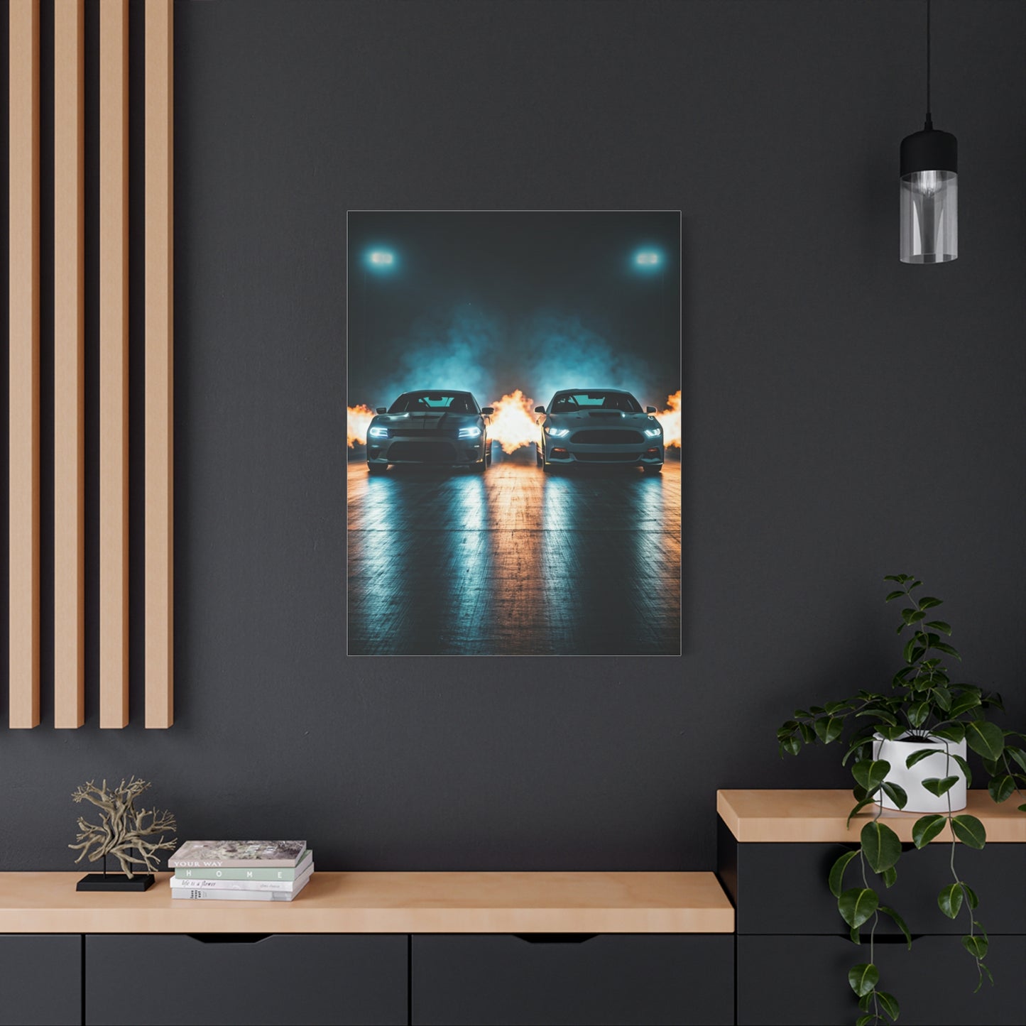 Fireline Standoff – Hellcat vs Supercharged Mach 1 Wall Art & Canvas Prints