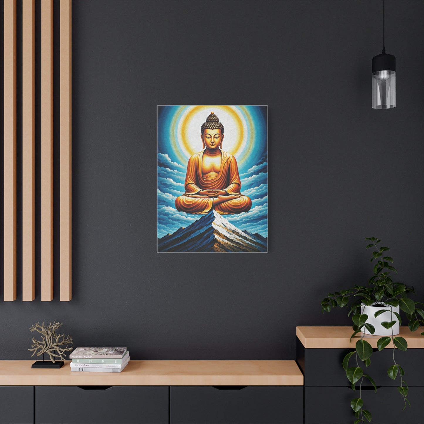 Celestial Buddha Above the Mountains Wall Art & Canvas Prints