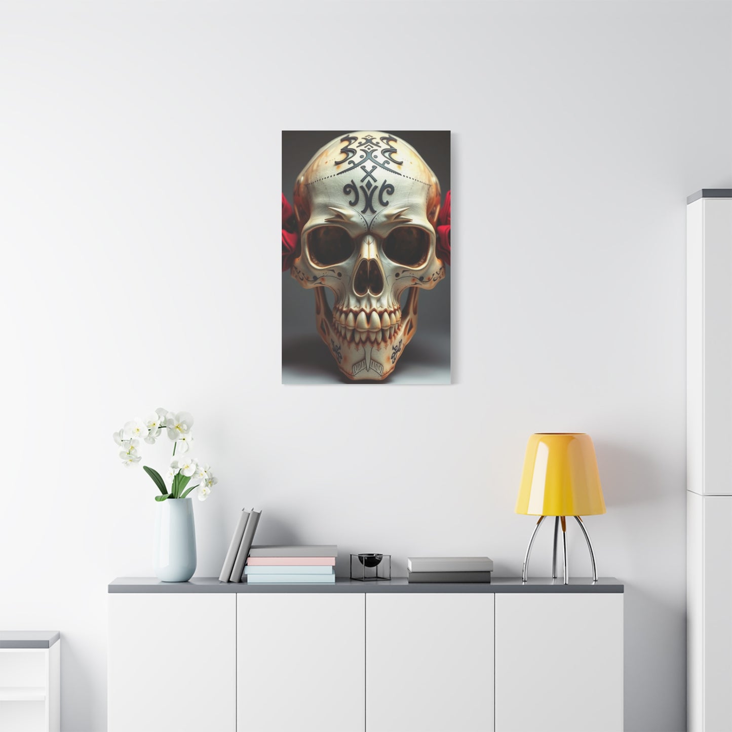 Imperial Bone Portrait Wall Art & Canvas Print