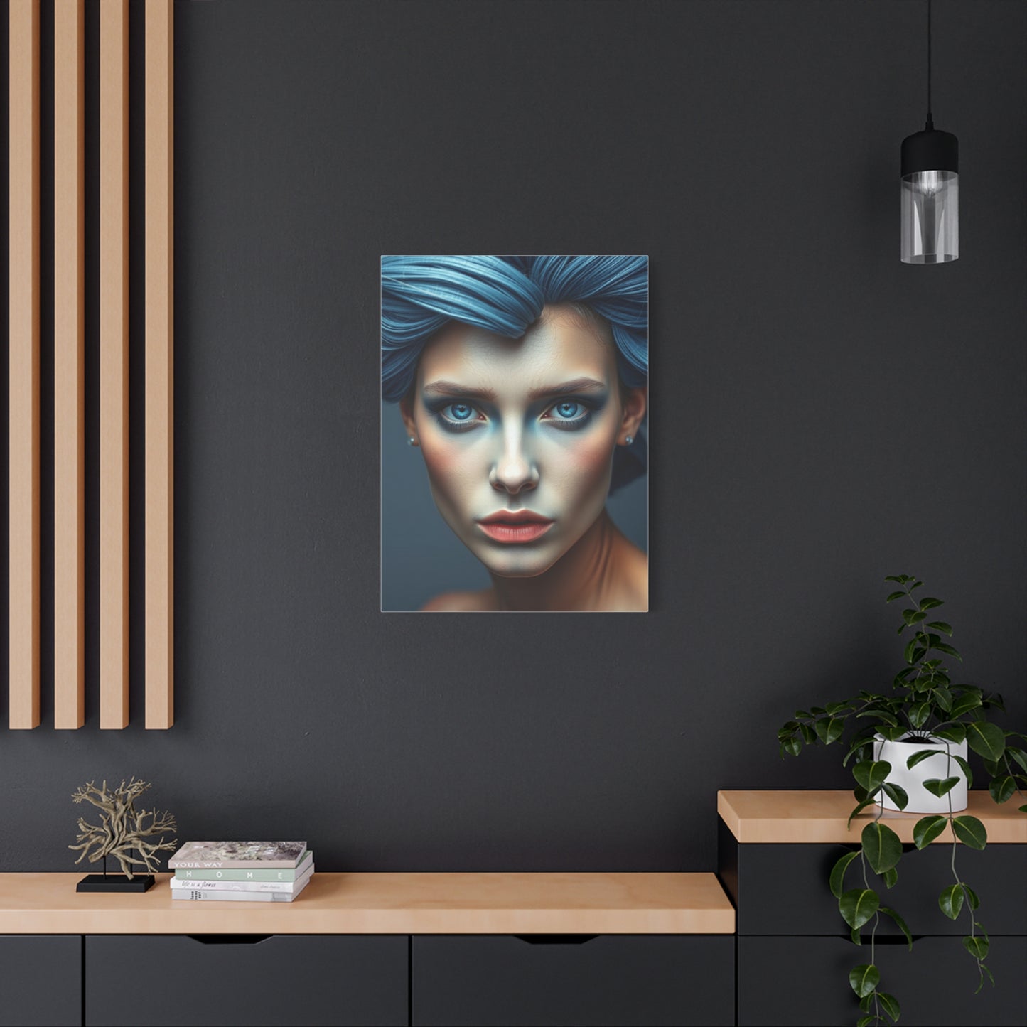 Blue & Gray Art Refined Canvas Wall Art & Canvas Print