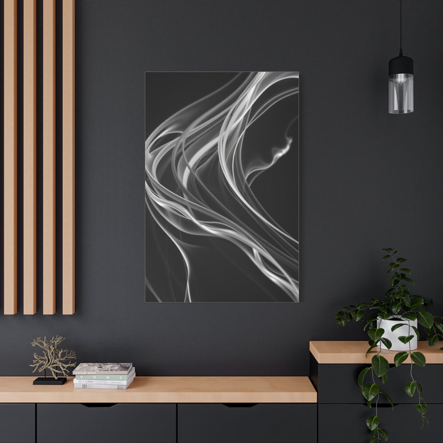 Vision Black and White Abstract Art Art Wall Art & Canvas Print
