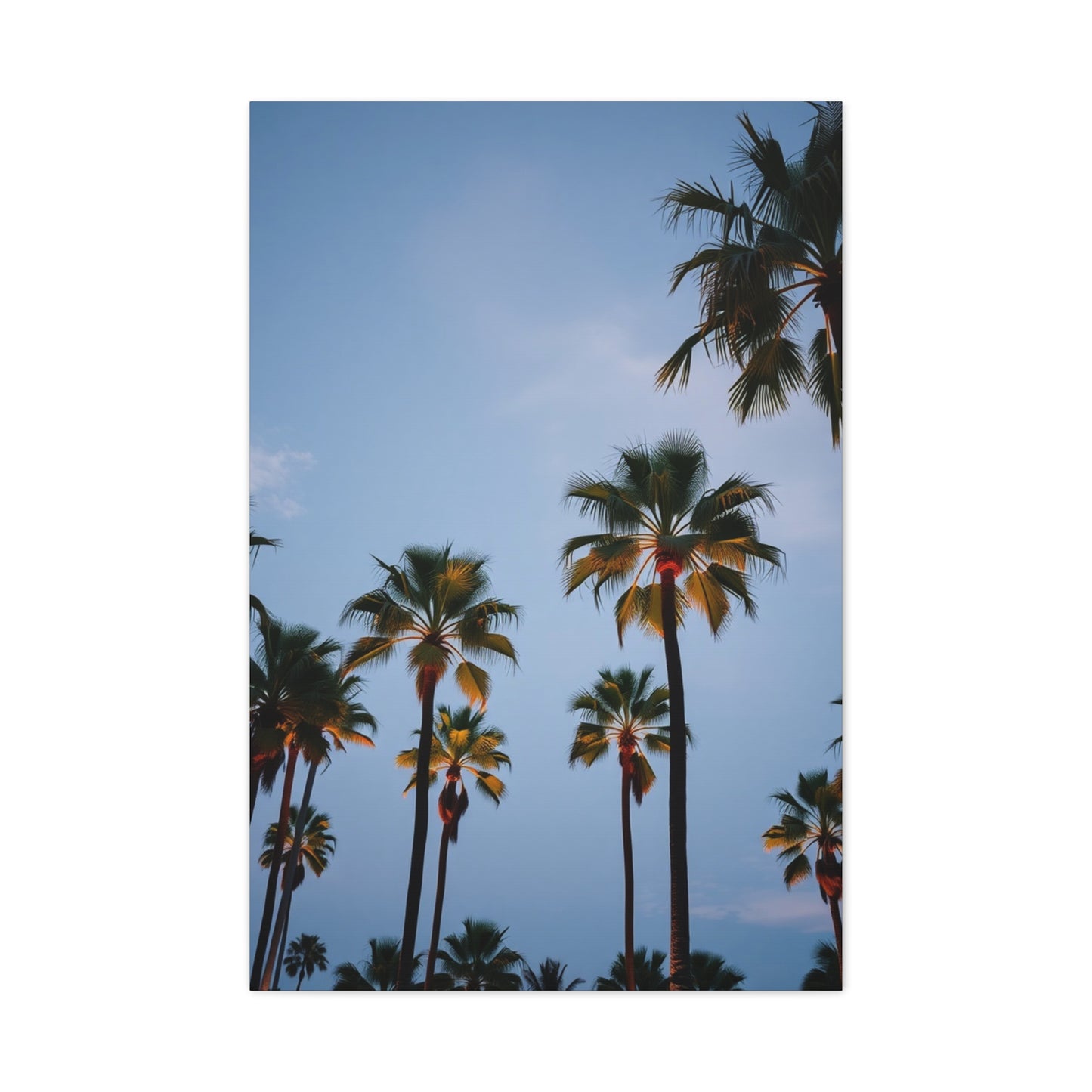 Elysian Palms Portrait Wall Art & Canvas Print