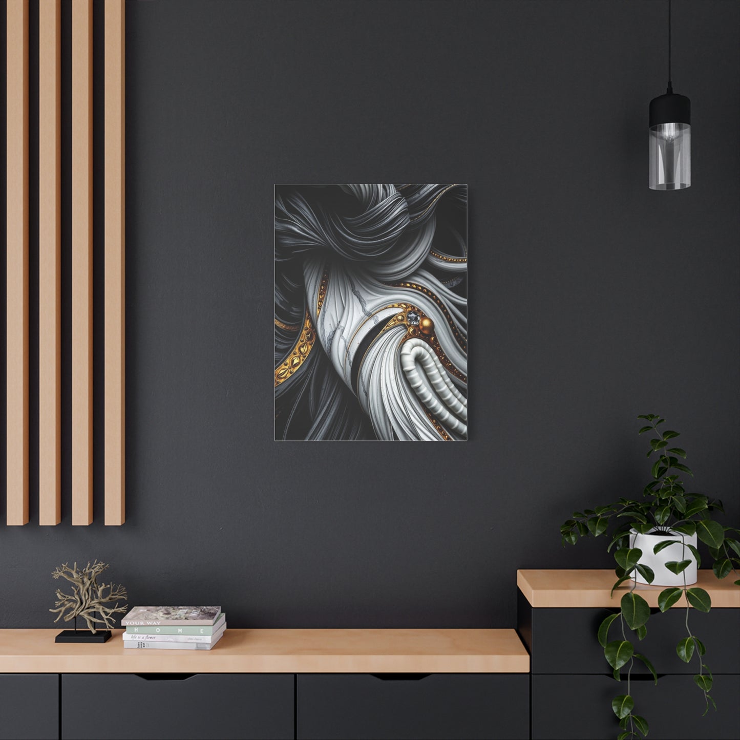 Black White and Gold Art Luxury Canvas Wall Art & Canvas Print