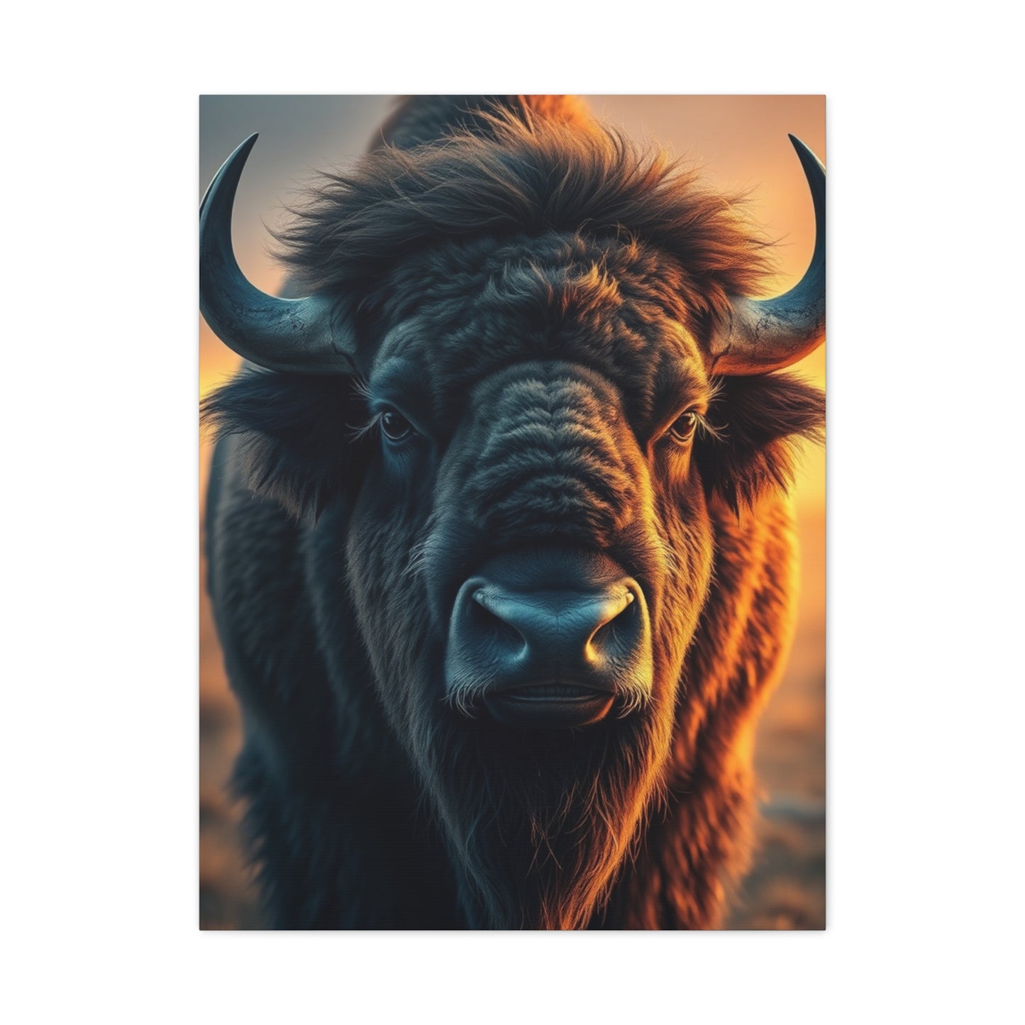 Bison Majesty Mural Wall Art & Canvas Print