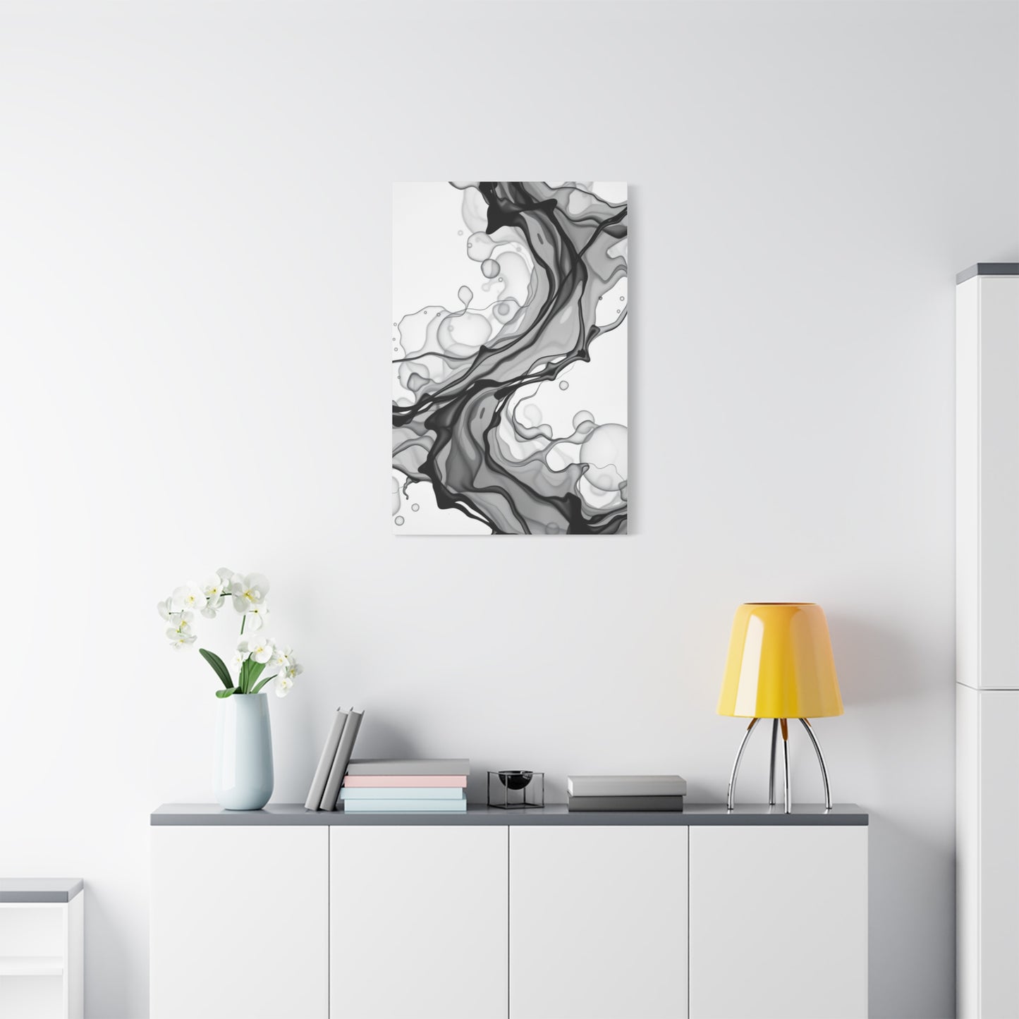 Elite Black and White Abstract Art Vision Wall Art & Canvas Print