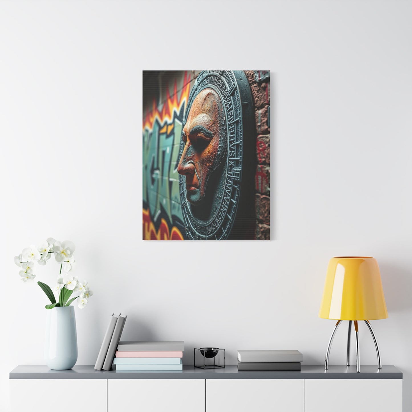 Polished Graffiti Illumination Wall Art & Canvas Print