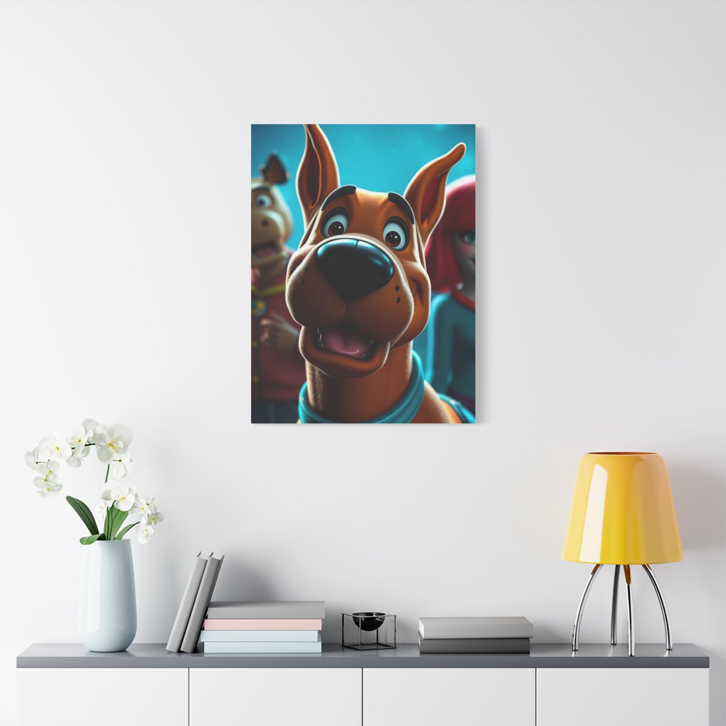 Scooby-Doo (TV Series) Characters Art Luxury Canvas Wall Art & Canvas Print