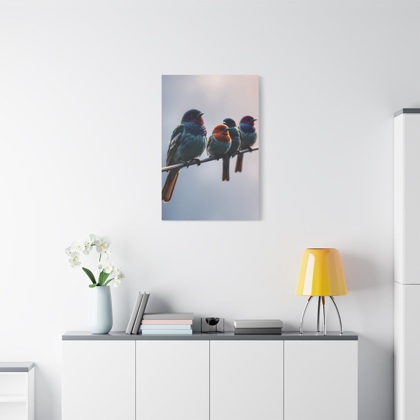 Masterpiece Birds On a Wire Art Vision Wall Art & Canvas Print