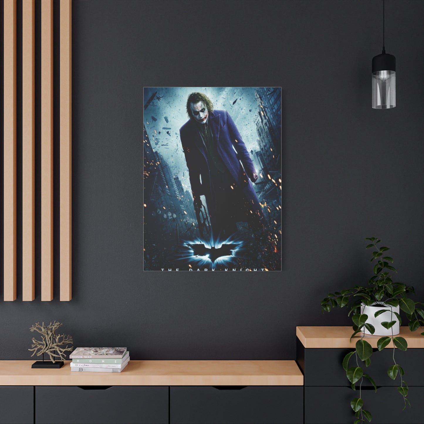 The Dark Knight The Joker Movie Poster Wall Art & Canvas Print