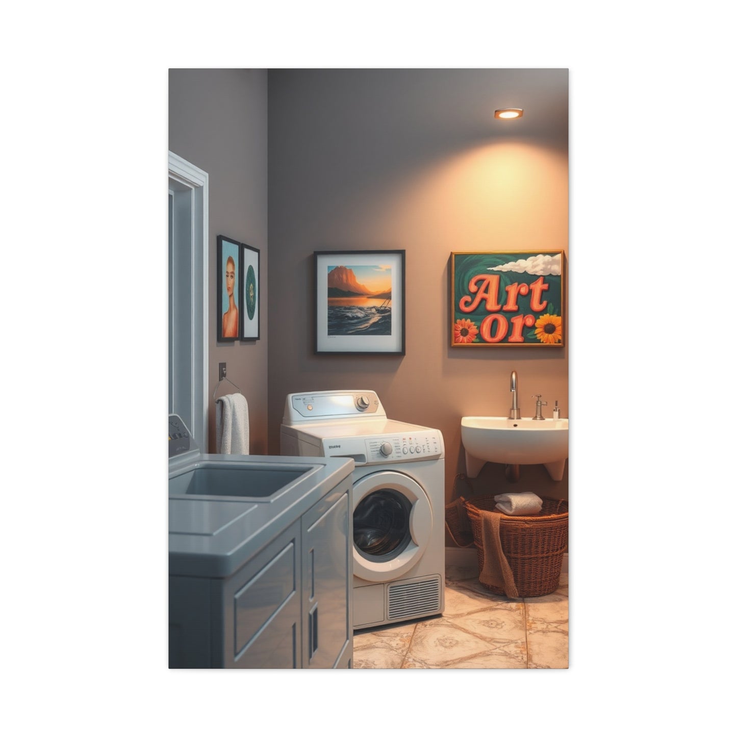 Laundry Room Art Refined Canvas Wall Art & Canvas Print