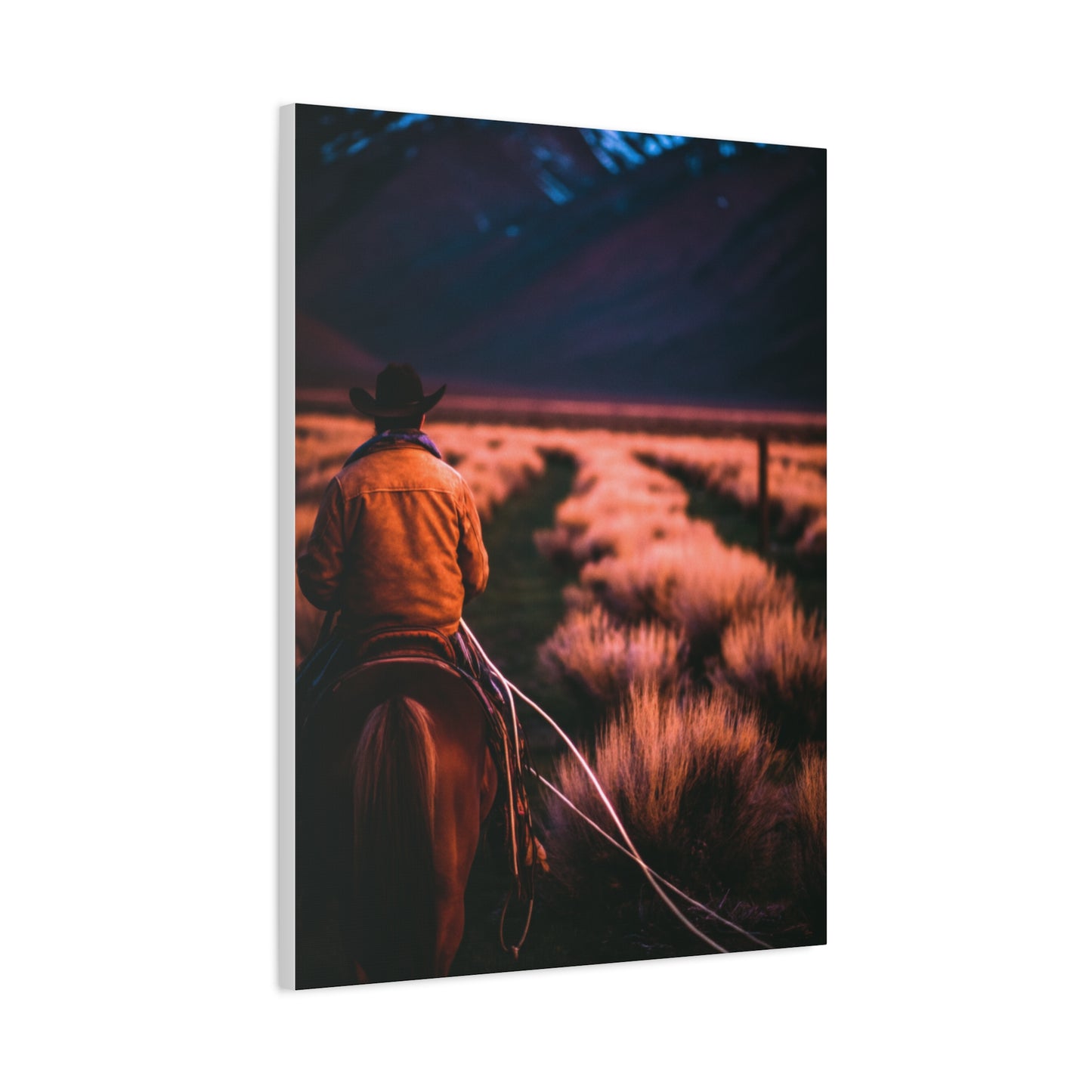 Valley Trail Rider Wall Art & Canvas Print