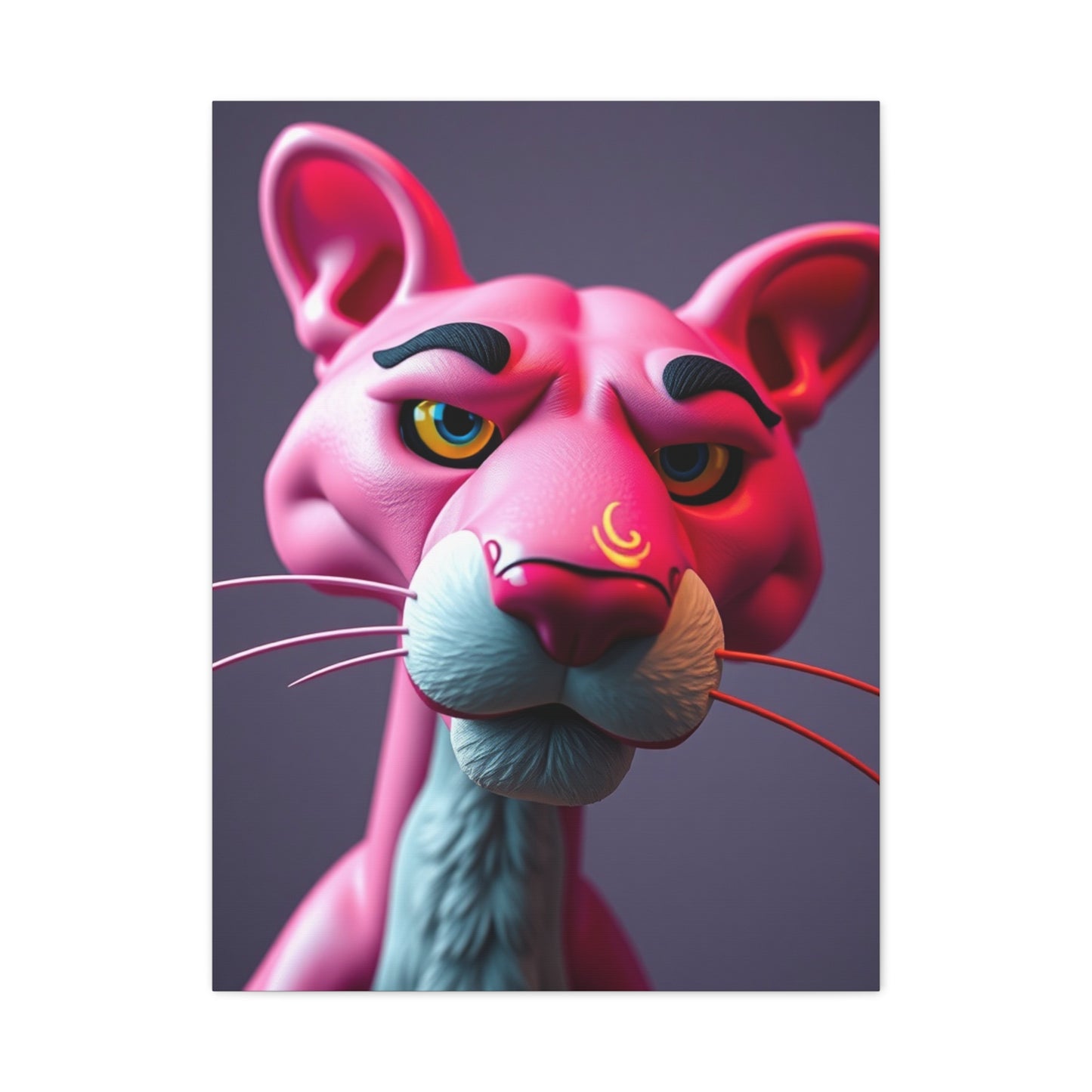 Ruby Feline Elegance Wall Art & Canvas Print