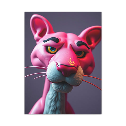 Ruby Feline Elegance Wall Art & Canvas Print