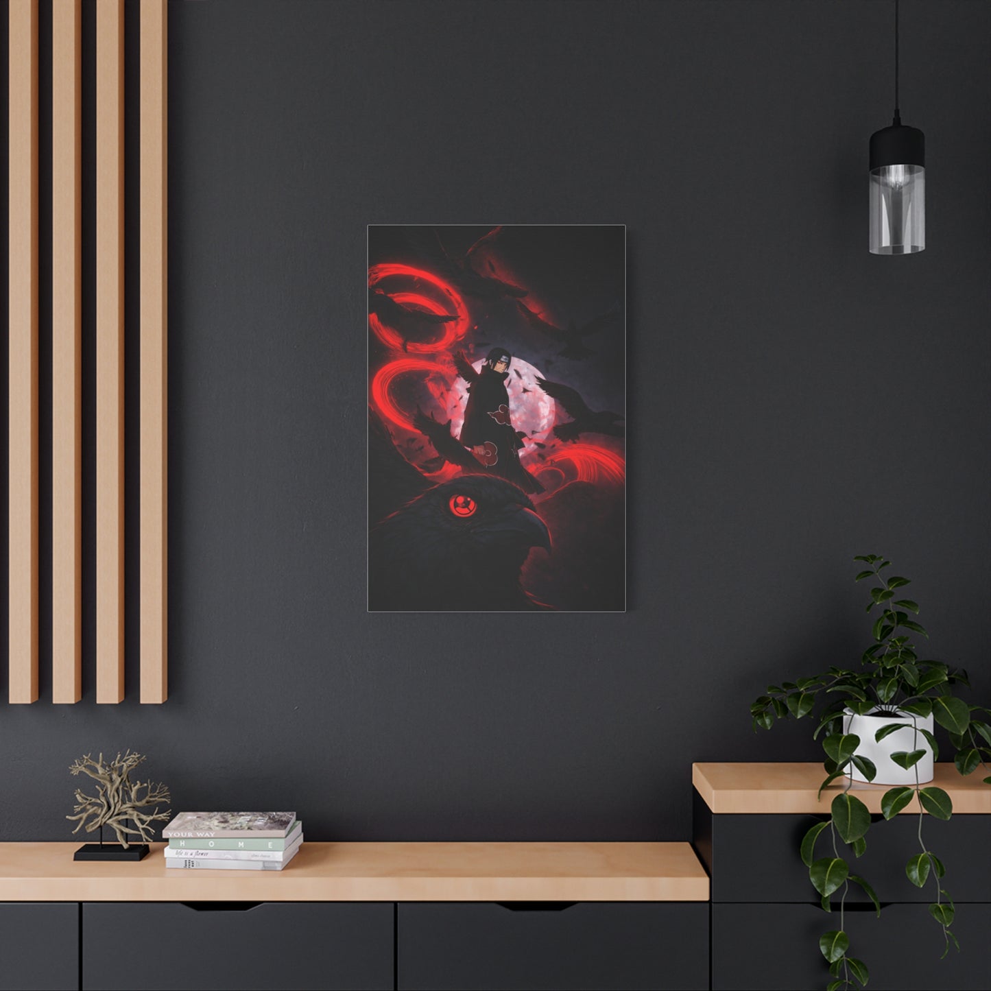 Itachi Uchiha: The Crow Genjutsu Wall Art & Canvas Print