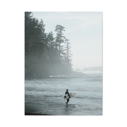 Black & White Surfing Poster Wall Art & Canvas Prints