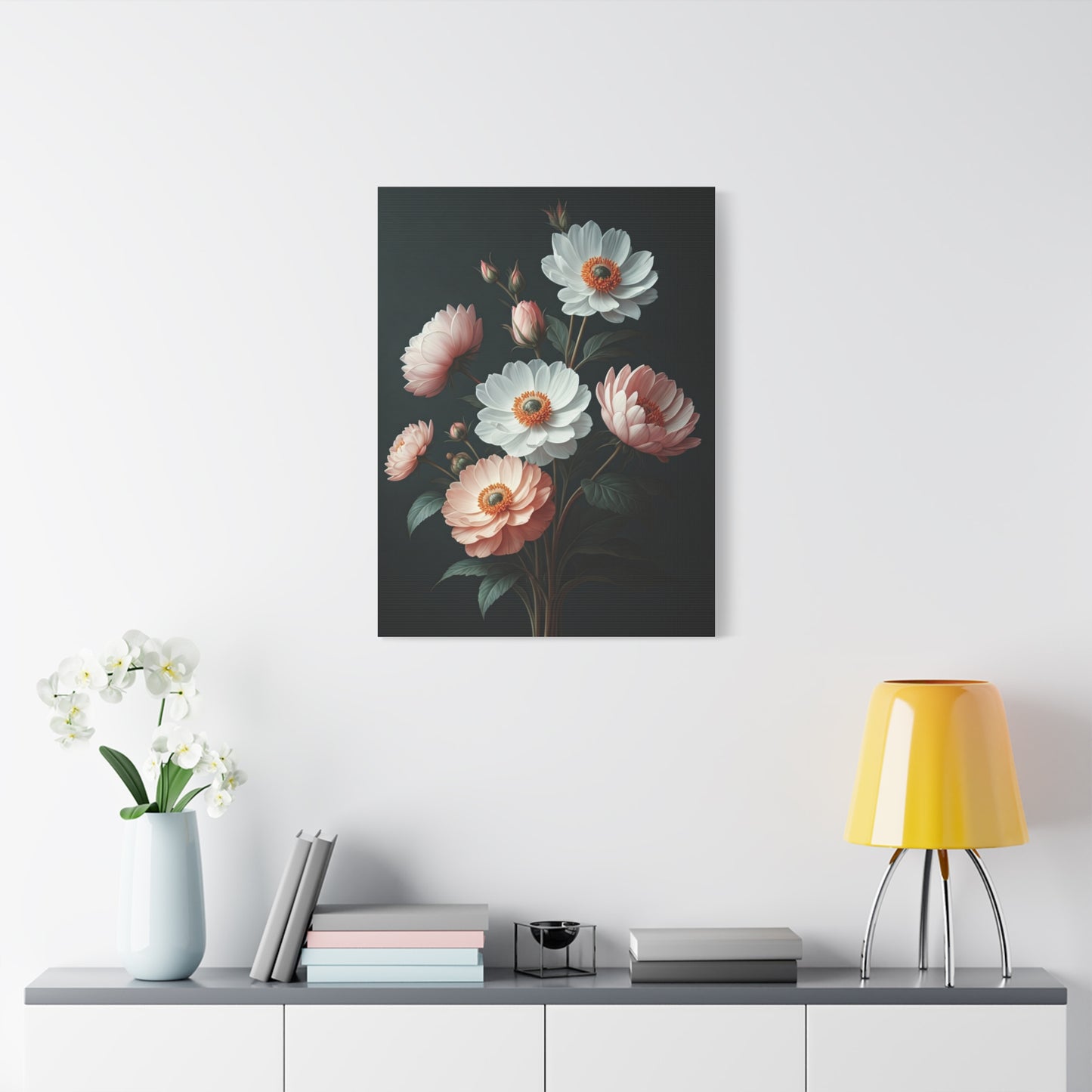 Midnight Bloom Elegance Wall Art & Canvas Prints