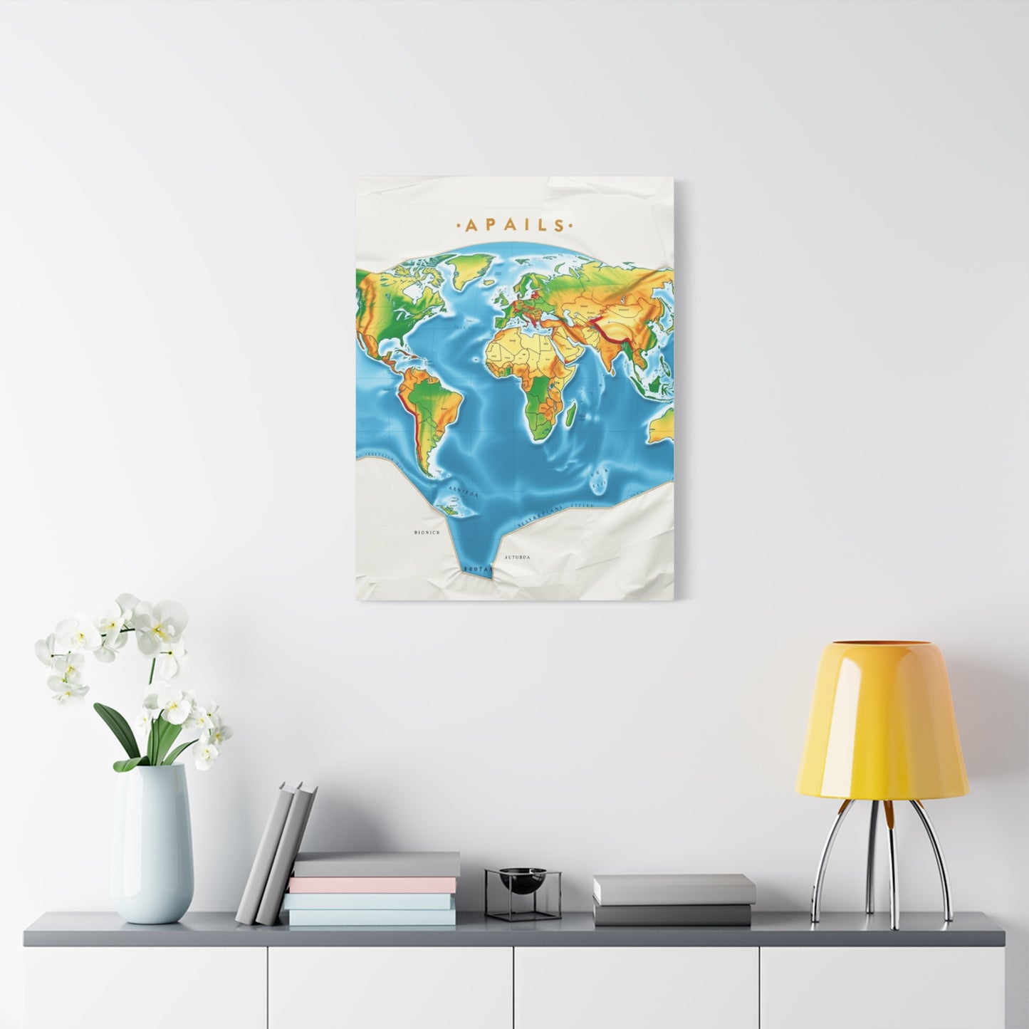 Cartographic Elegance Canvas