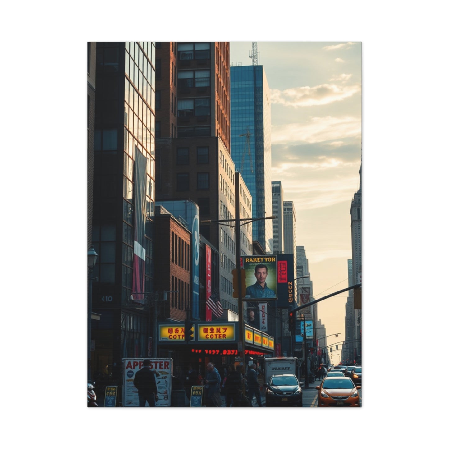 Times Square Luminosity Wall Art & Canvas Print