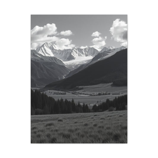 Elite Black & White Scenic Landscapes Art Vision Wall Art & Canvas Print
