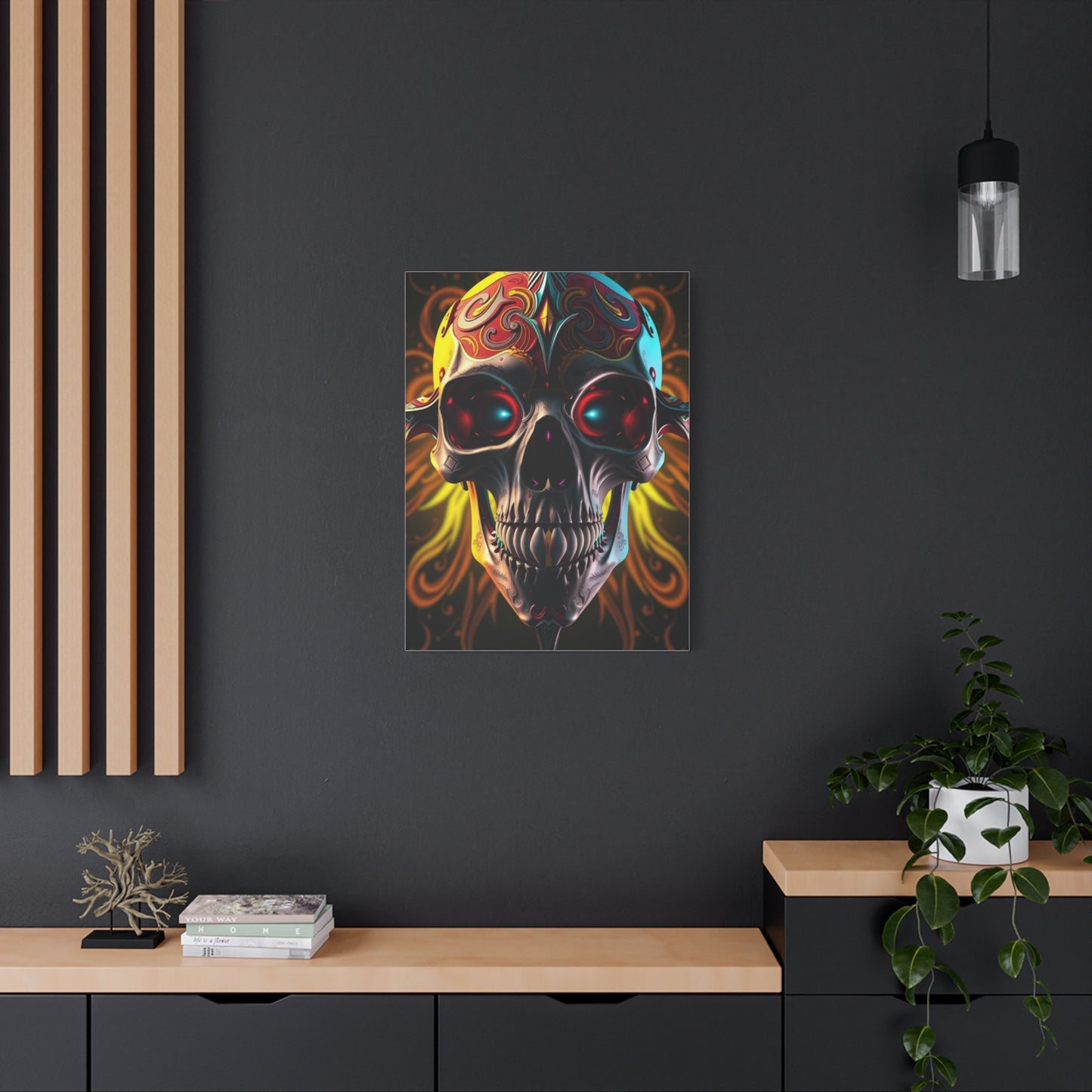 Masterpiece 3D Trippy Skull Art By Ali Gulec Art Vision Wall Art & Canvas Print