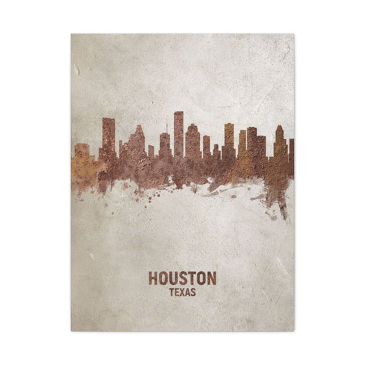 Houston Skyline Painting Wall Art & Canvas Prints