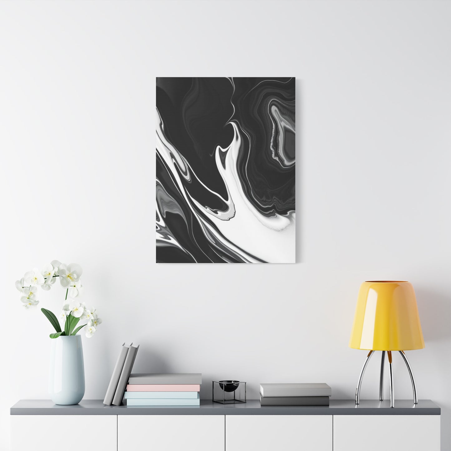 Black and White Abstract Art Luxury Canvas Wall Art & Canvas Print