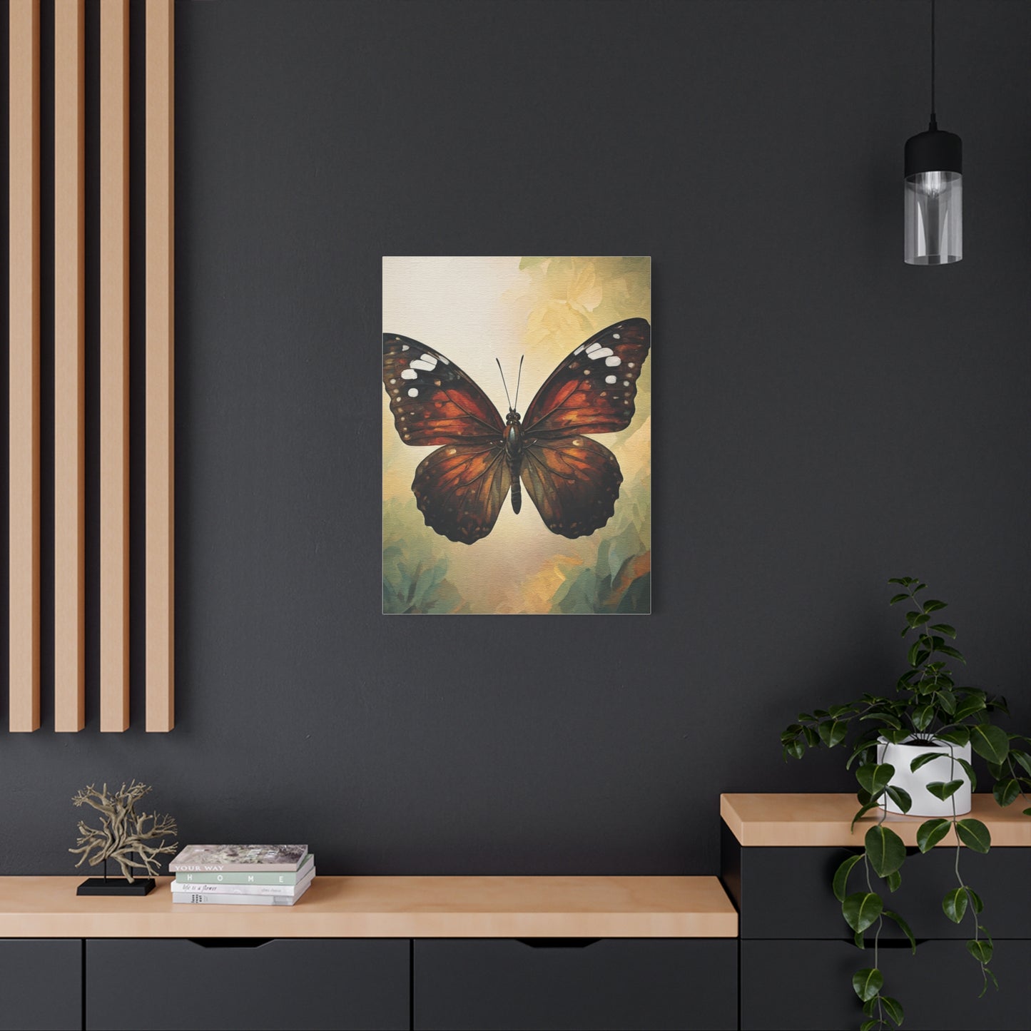 Vintage Nature Butterfly Illustration Wall Art & Canvas Prints