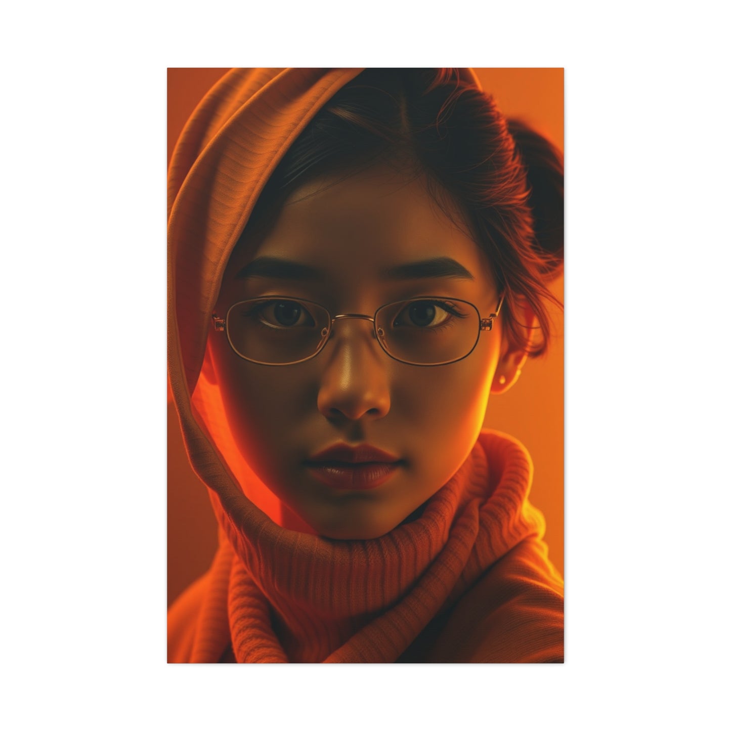 Saffron Symphony Canvas Wall Art & Canvas Print