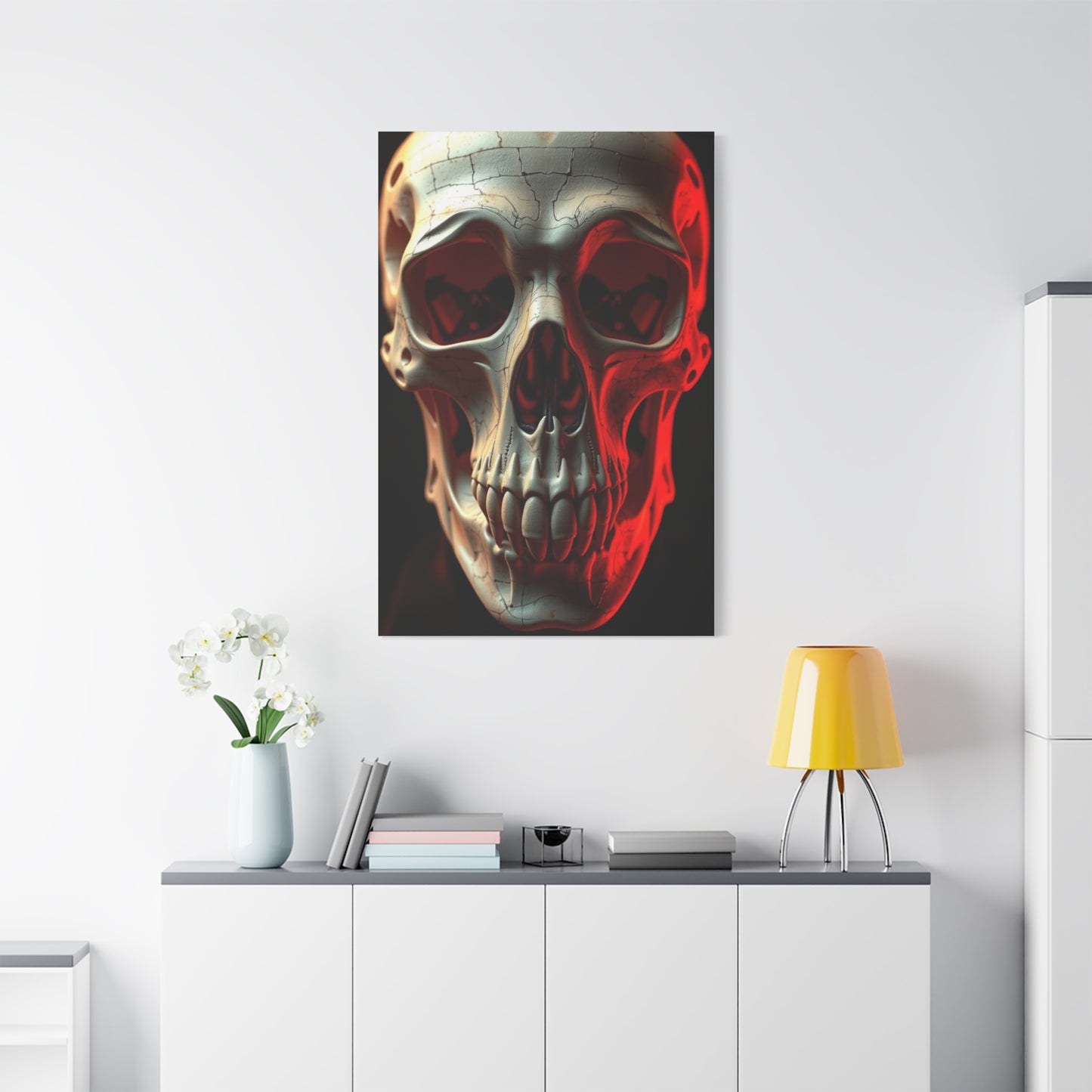 Celestial Cranium Elegance Wall Art & Canvas Print