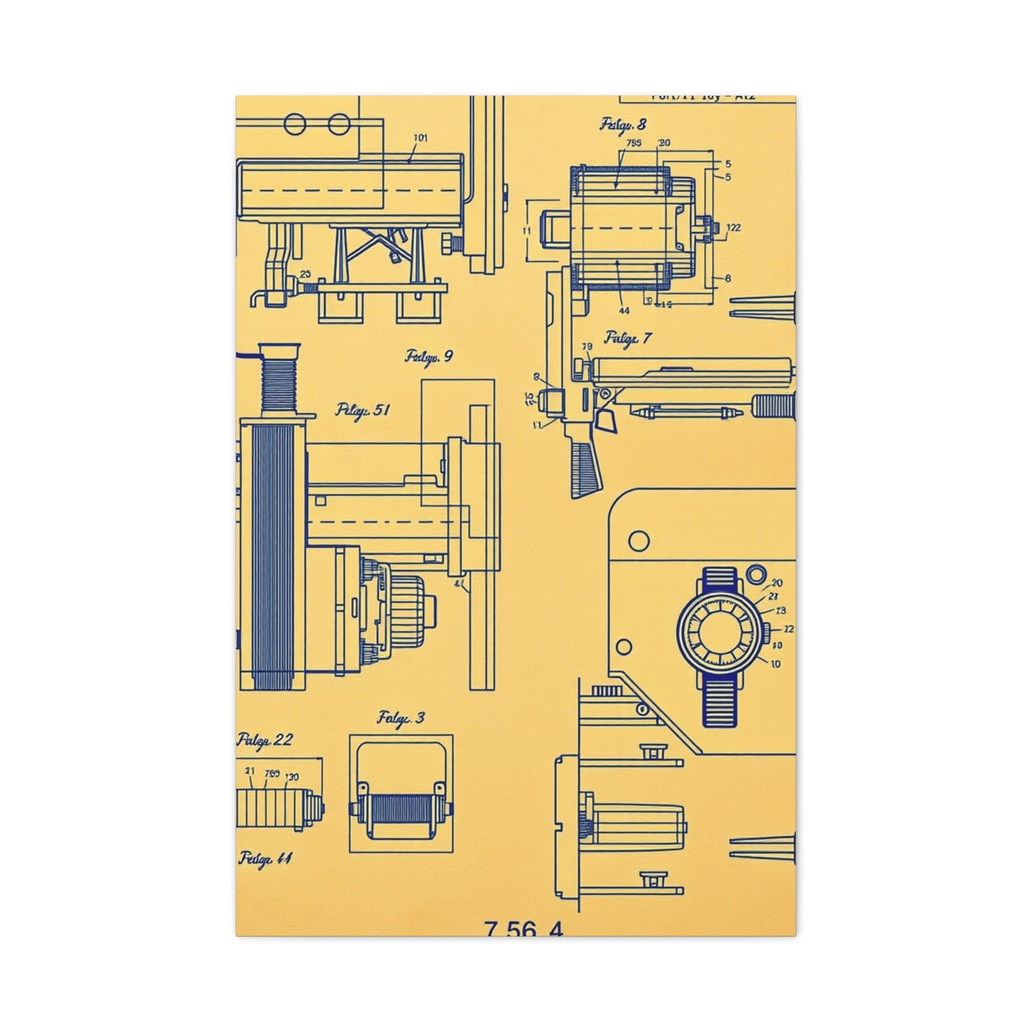 Blueprint & Patent Sketches Art Supreme Gallery Wall Art & Canvas Print