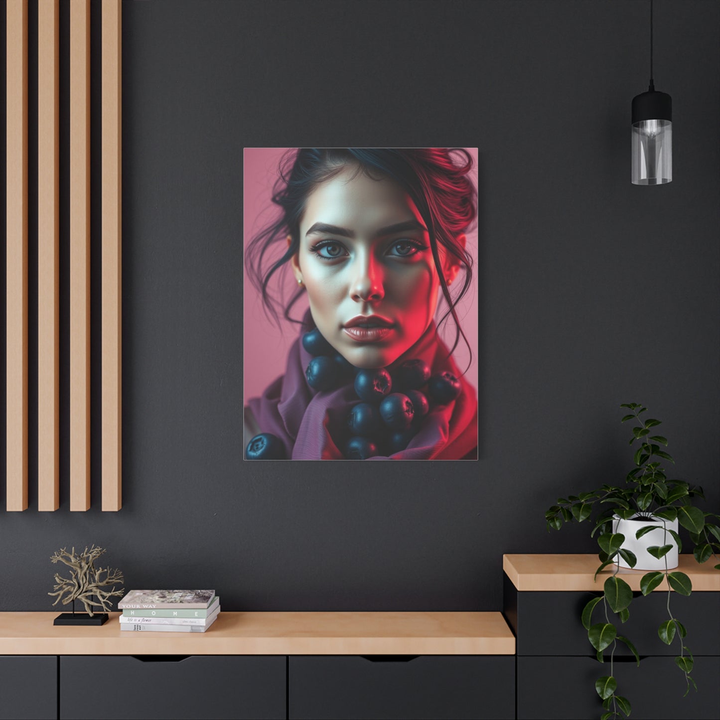 Supreme Blush and Blueberry Art Collection Wall Art & Canvas Print