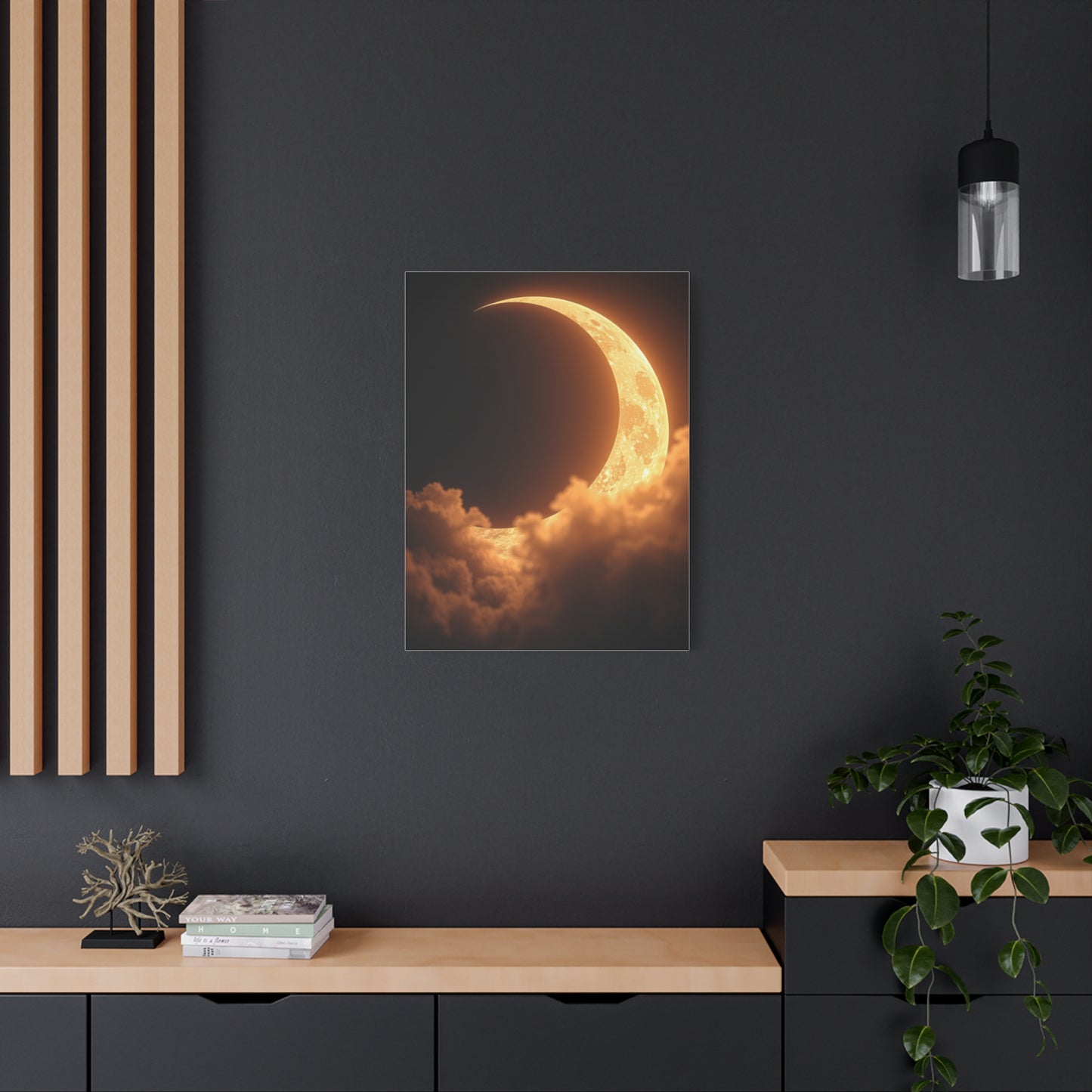 Crescent Moon Art Luxury Canvas Wall Art & Canvas Print