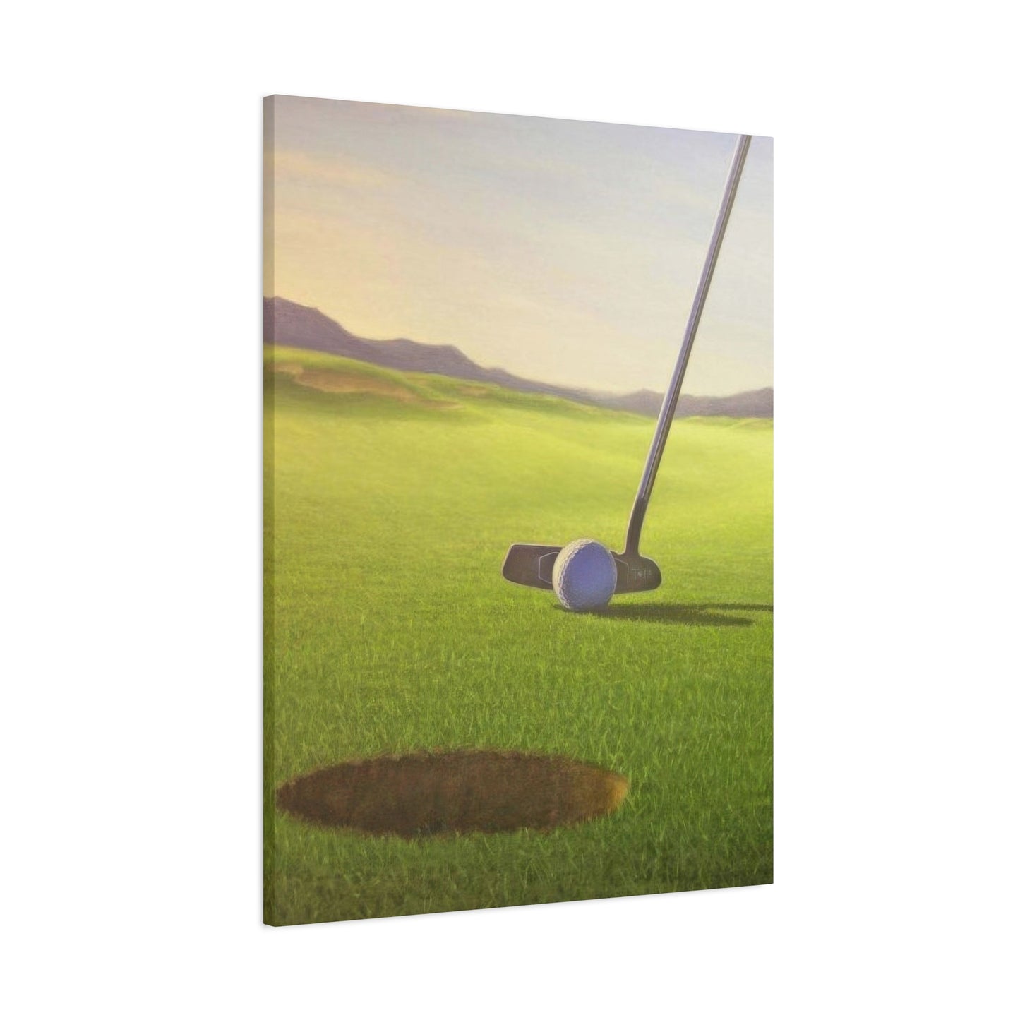 Golf Cup Ball Closeup Wall Art & Canvas Prints