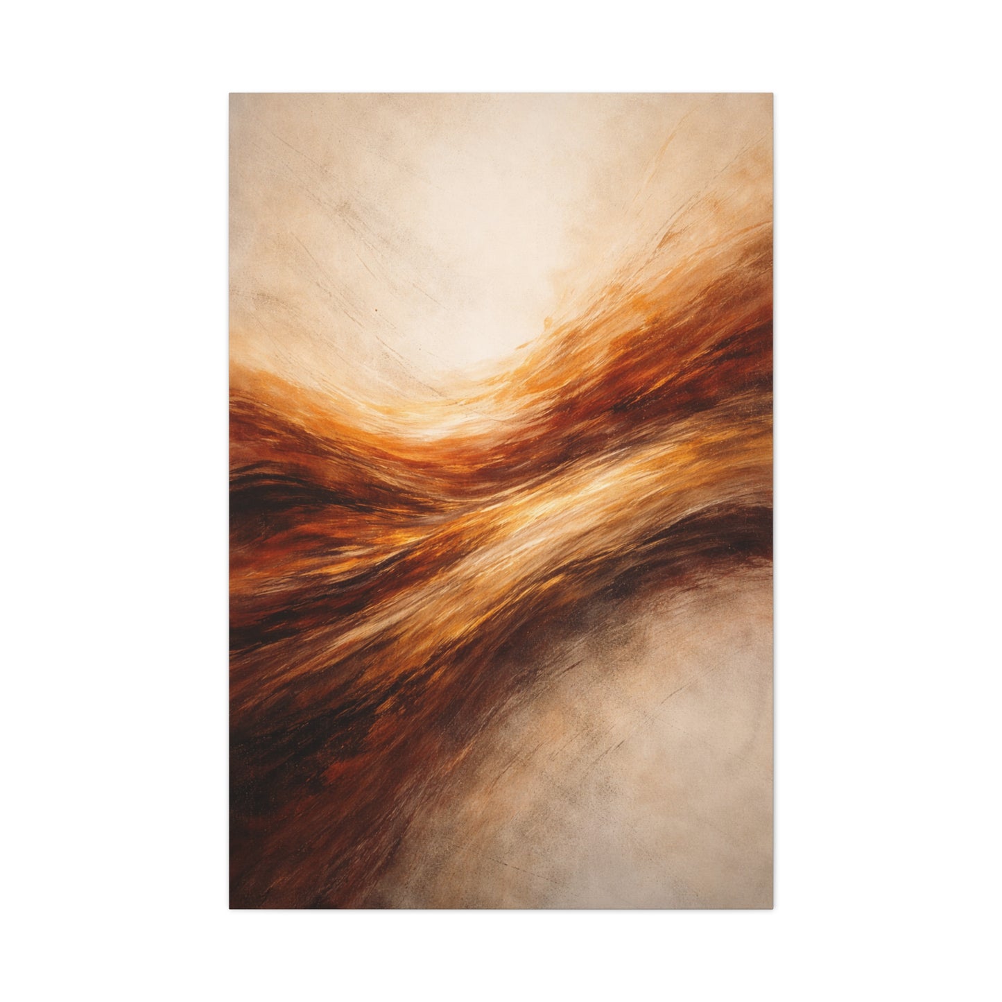 Golden Motion Energy Abstract Wall Art & Canvas Print