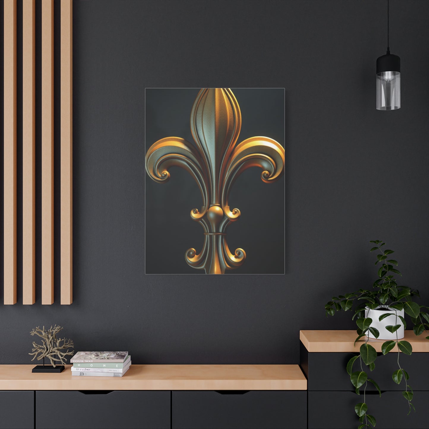 Fleur-de-Lis Art Luxury Canvas Wall Art & Canvas Print