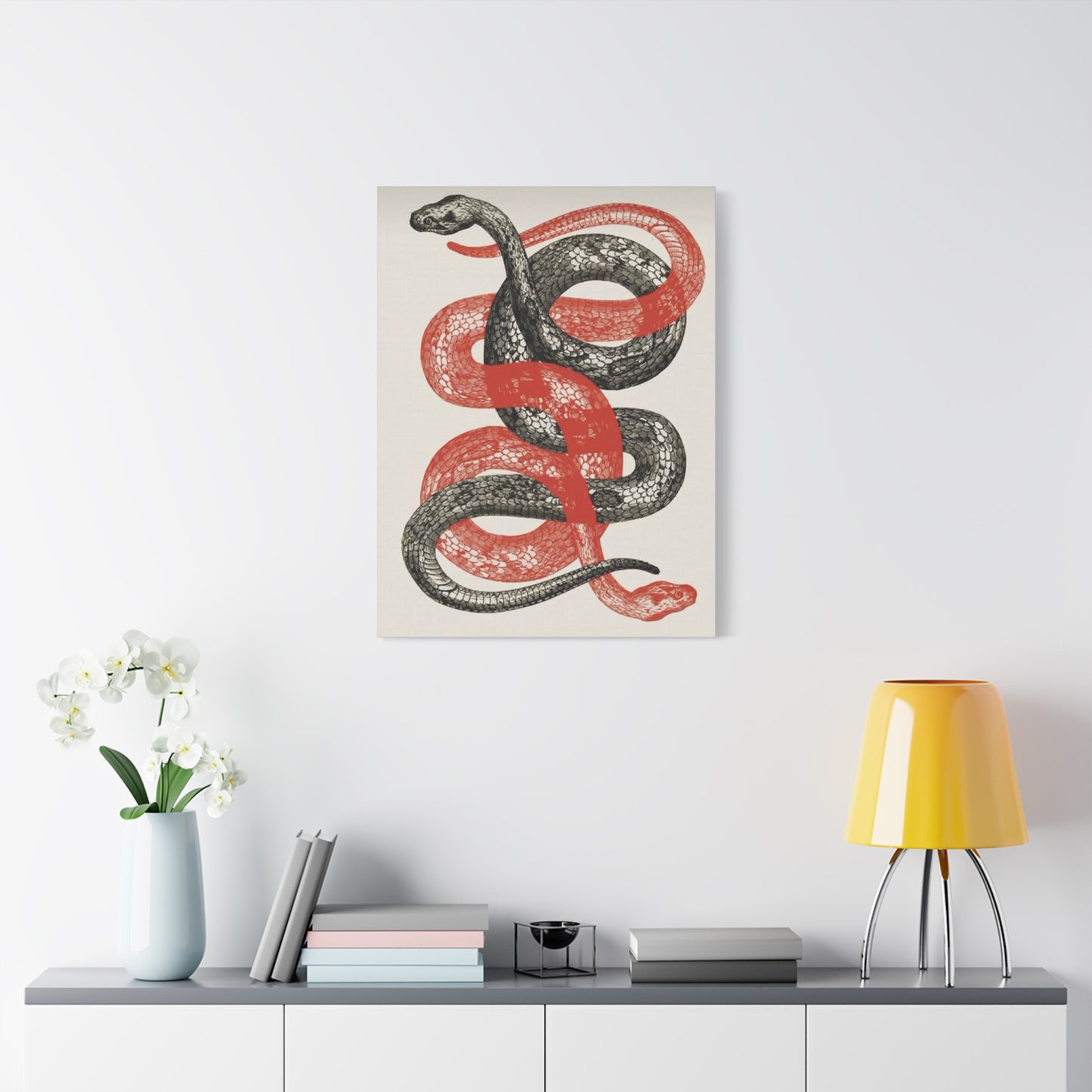 Red And Black Snake Wall Art & Canvas Prints