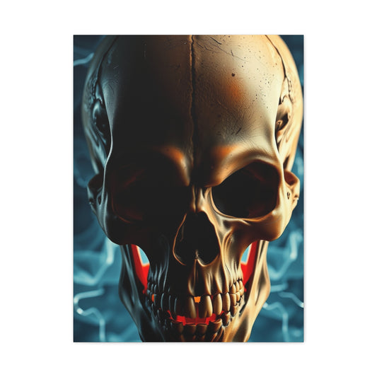 Decadent Skull Impression Wall Art & Canvas Print