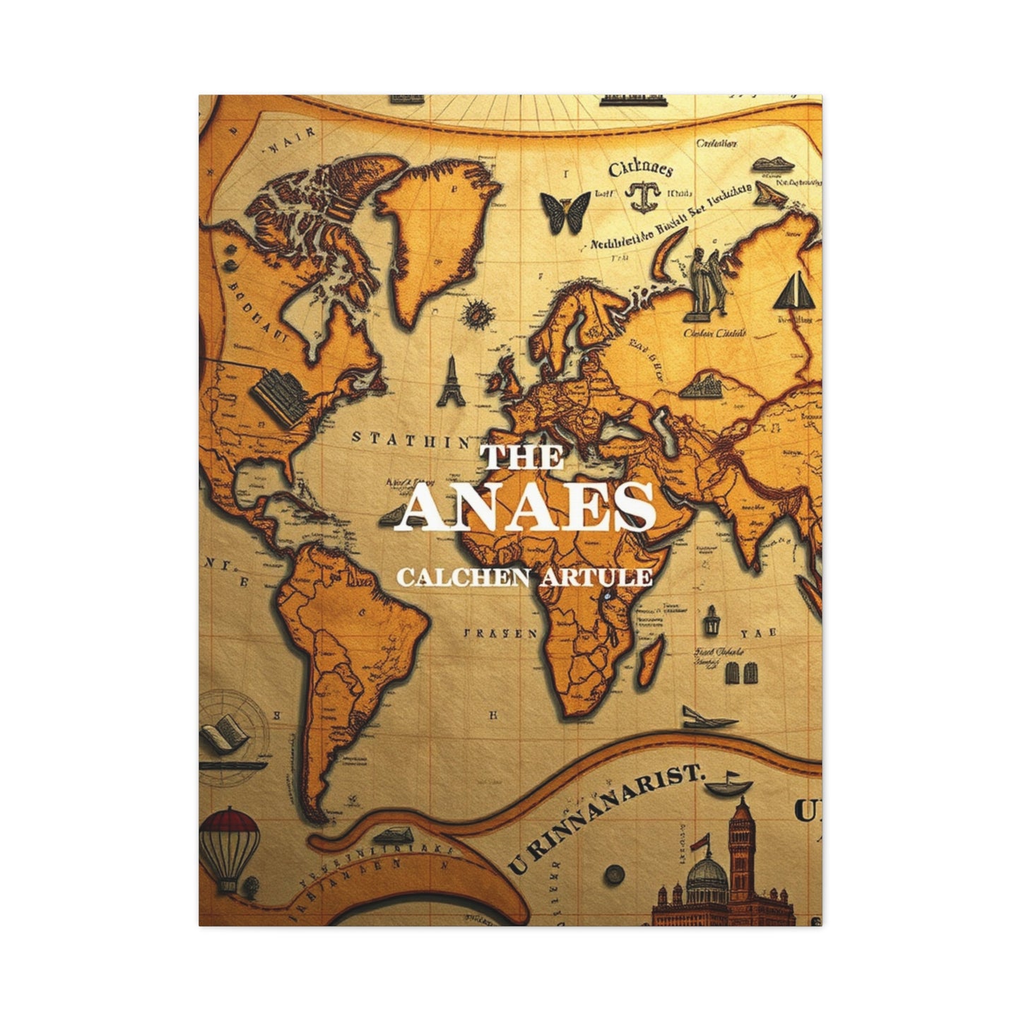 Antique Maps Art Supreme Canvas Wall Art & Canvas Print