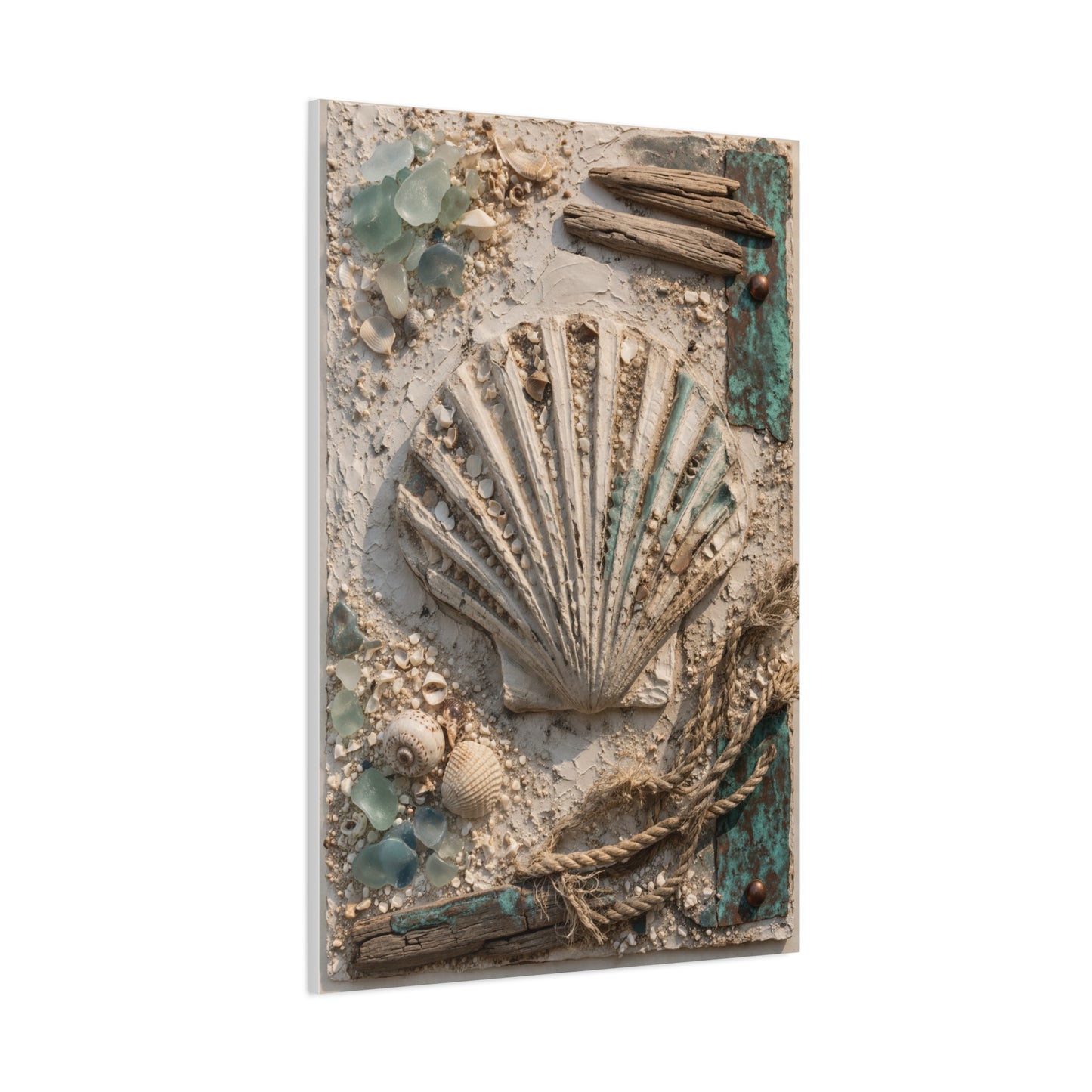 Coastal Shell Relief Composition Wall Art & Canvas Print