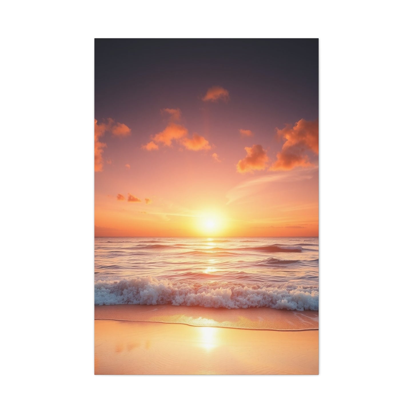 Vision Beach Sunrise and Sunset Art Art Wall Art & Canvas Print