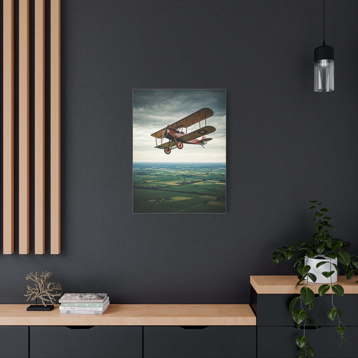 Classic Biplane Sky Journey Wall Art & Canvas Prints