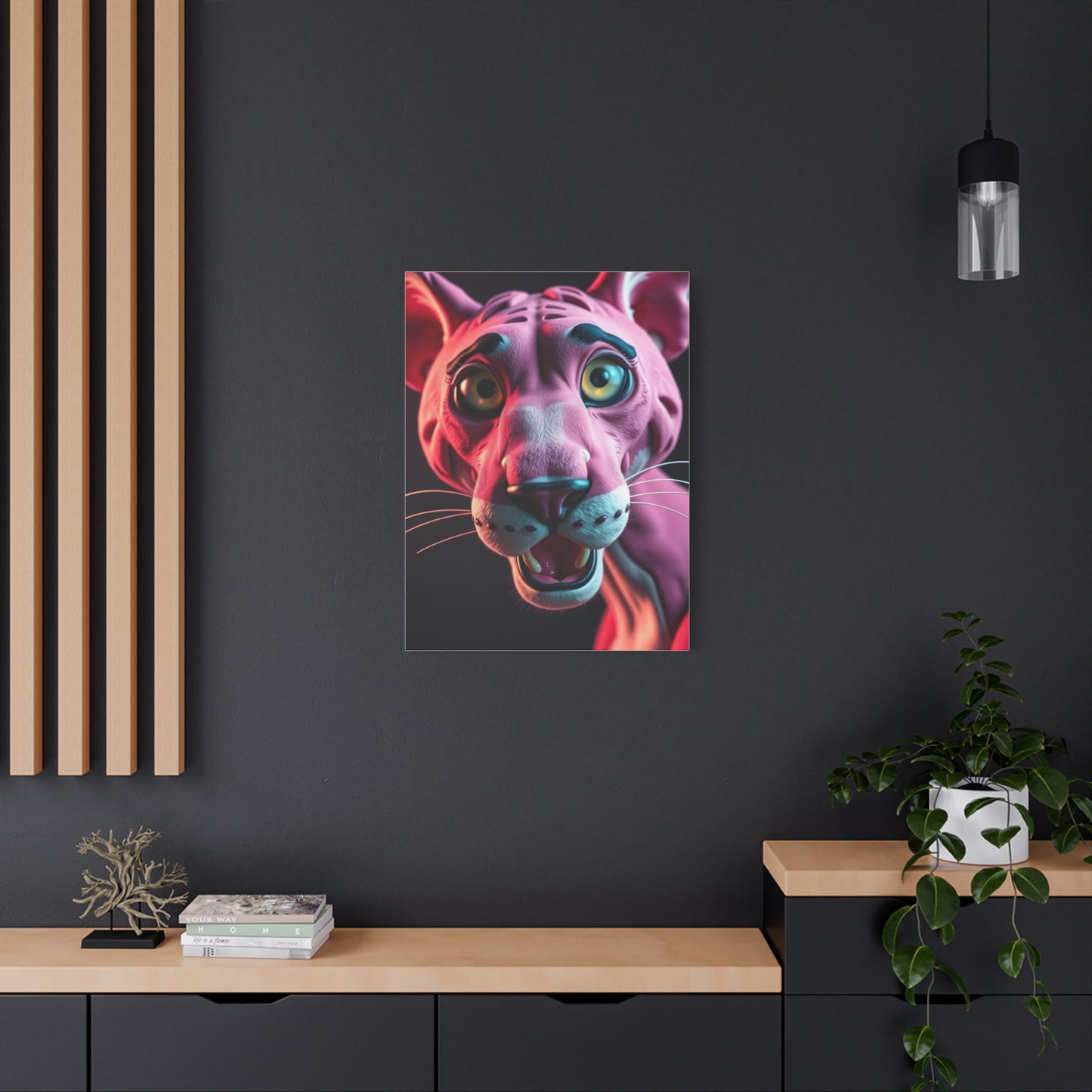 Panther Roseate Essence Wall Art & Canvas Print