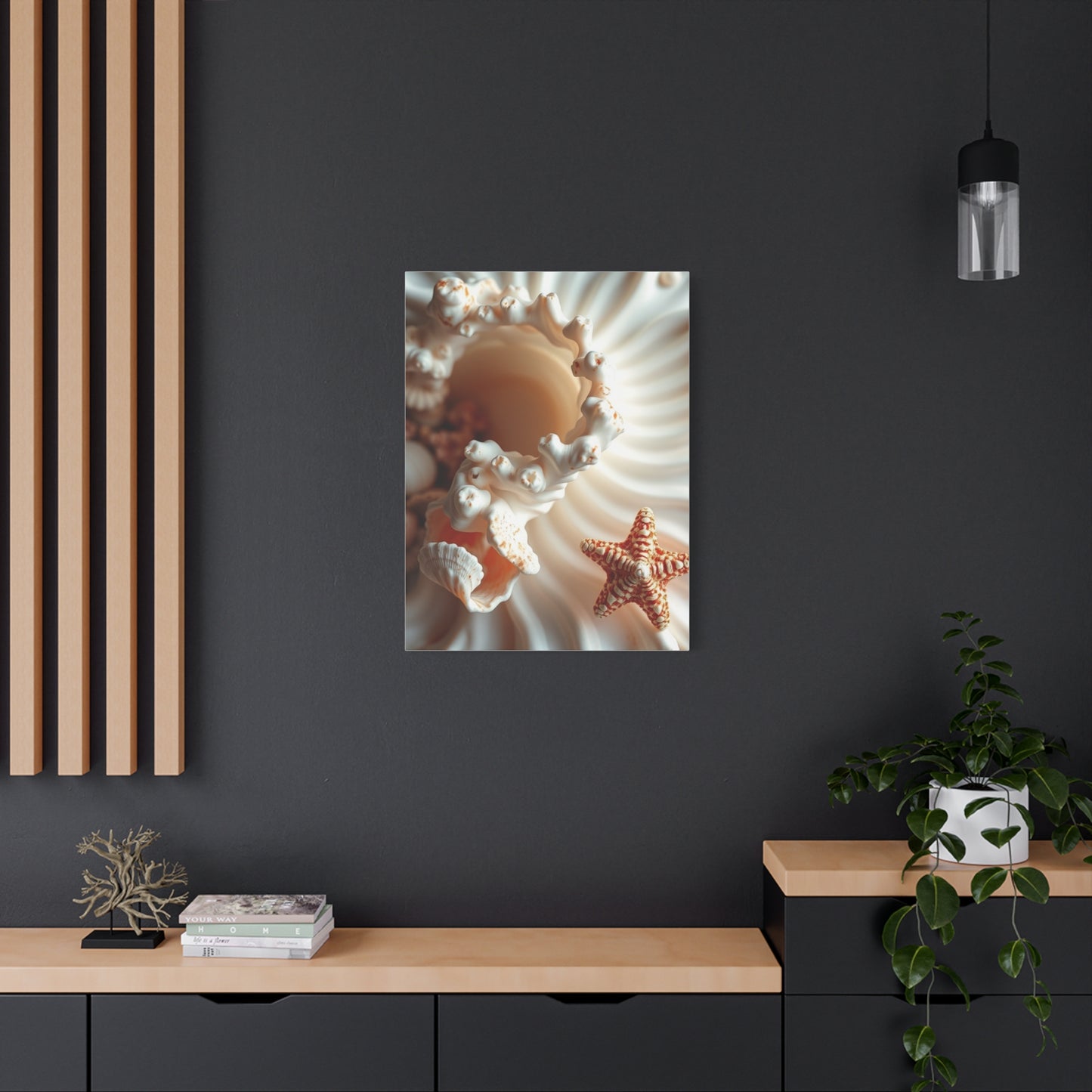 Sea Shell Art Refined Canvas Wall Art & Canvas Print