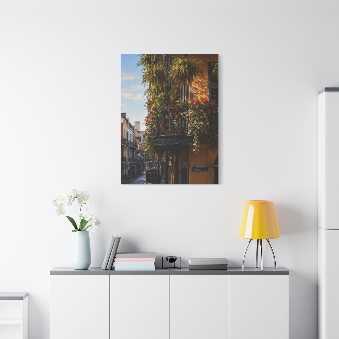 French Quarter Balcony Floral Detail Wall Art & Canvas Print