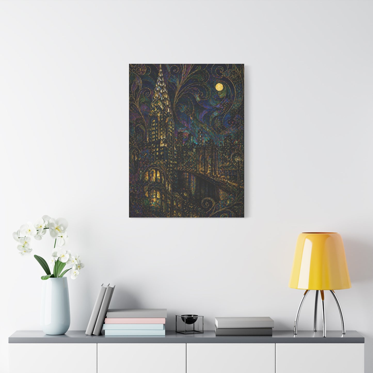 Art Nouveau Manhattan Fantasy Wall Art & Canvas Print