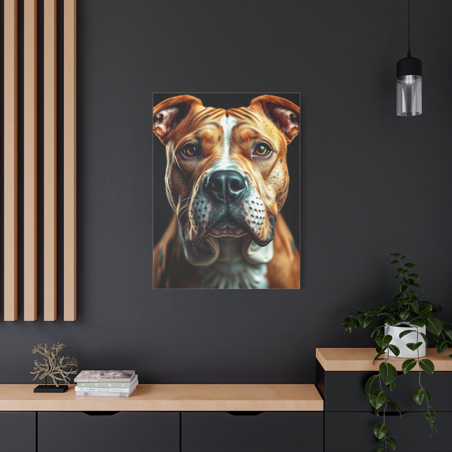 Pit Bull Art Luxury Canvas Wall Art & Canvas Print