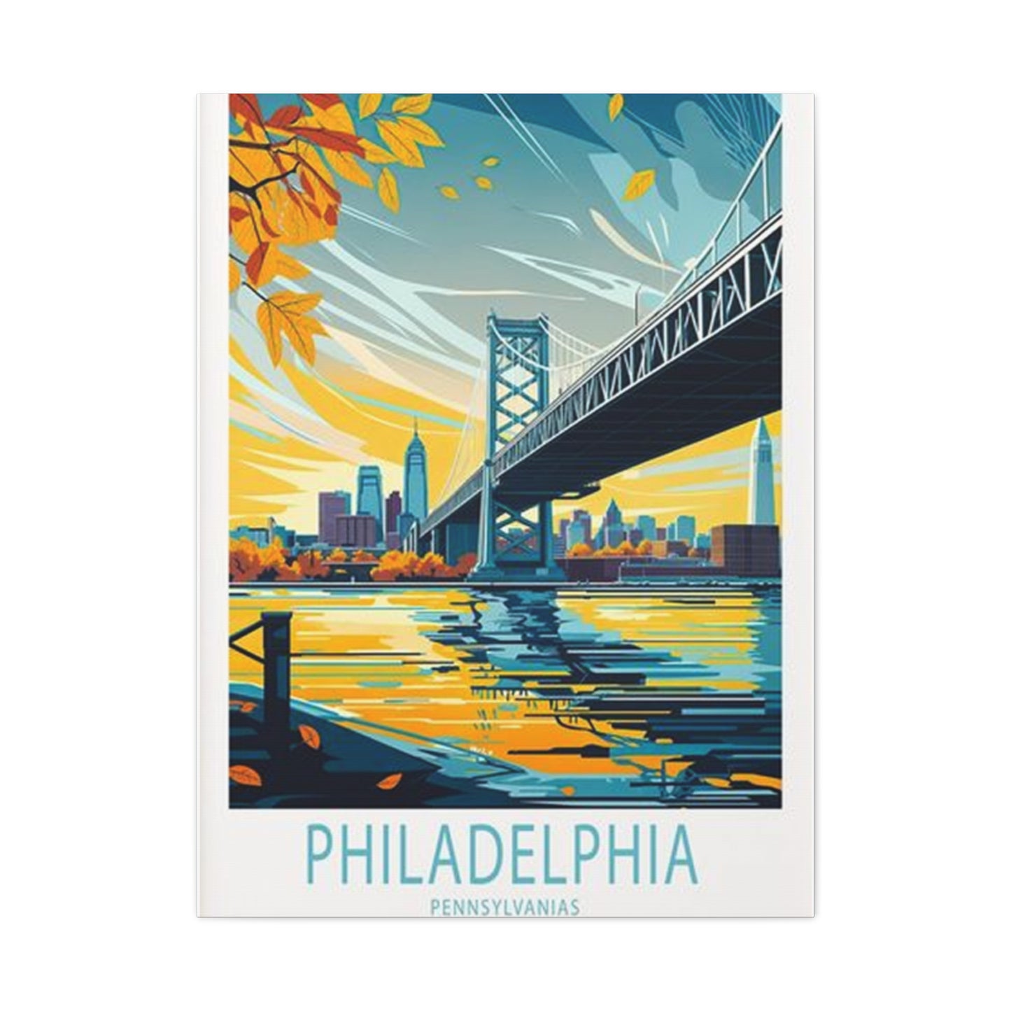 Steel Bridge Of Philadelphia Wall Art & Canvas Prints