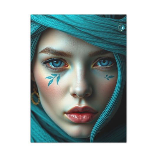 Turquoise Whisper Tapestry wall art & canvas print