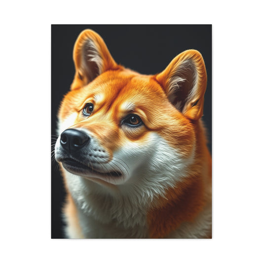 Shiba Inu Dog Art Luxury Canvas Wall Art & Canvas Print